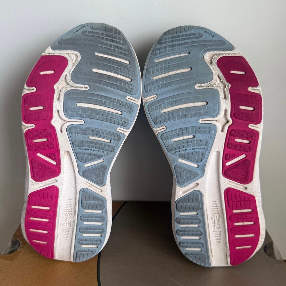 Brooks Ghost Max Grey/Blue Women Running Sneakers- SZ 7.5 2E - Picture 15 of 15